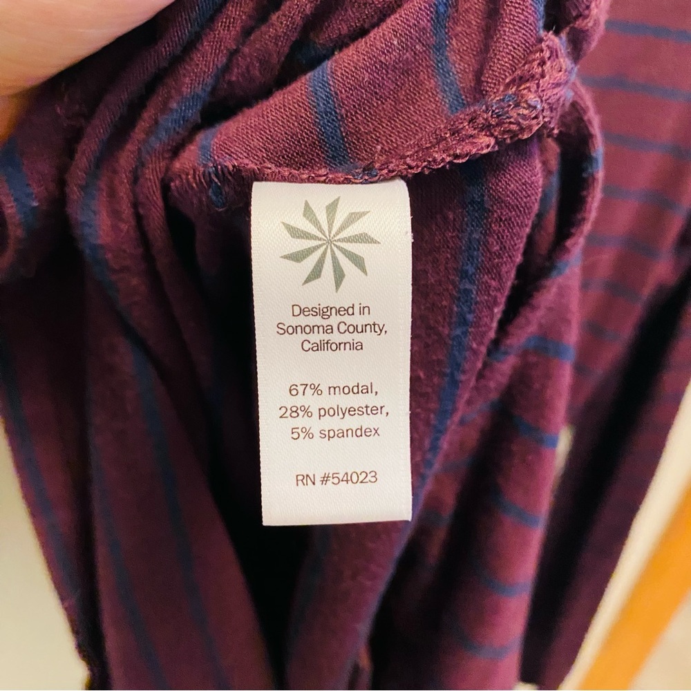 ATHLETA Long Sleeve Threadlight Stripe Layering Top - Picture 9 of 9